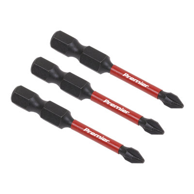 Sealey Phillips 1 Impact Power Tool Bits Forged From S2 Steel 50Mm 3 Pcs Ak8229