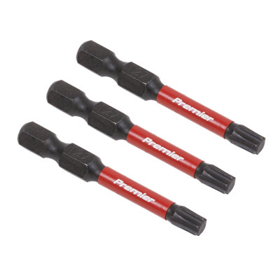 Sealey Trx-Star T27 Impact Power Tool Bits 50Mm 3 Pieces Professional Ak8244
