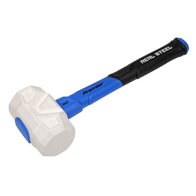 B&Q White Sealey Rubber Mallet With Fibreglass Shaft Rmg16 16Oz B&Q