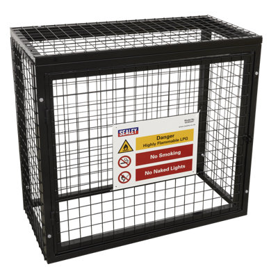 Sealey Safety Cage Powder Coated Galvanised2 X 47Kg Gas Cylinders Gcsc247