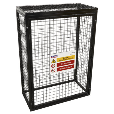 Sealey Safety Cage Powder Coated Galvanised3 X 19Kg Gas Cylinders Gcsc319