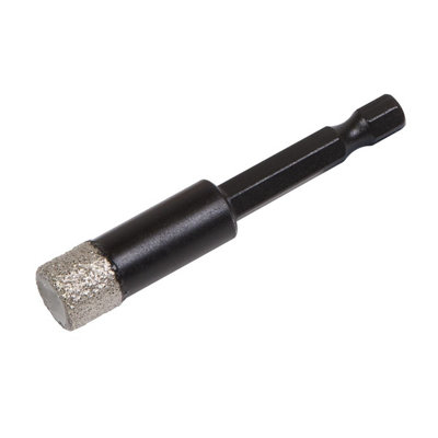 Sealey Diamond Drill Bit Hex Vacuum Brazed Fast Dry Drilling 12mm Dbd12H from B&Q