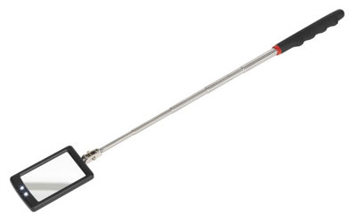 Sealey Telescopic Inspection Mirror 65 x 40mm With 2 LED Lights 285/876mm S0948 - Image 9