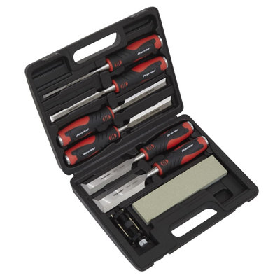 Sealey 8 Piece Hammer Thru Wood Chisel Set - Image 9