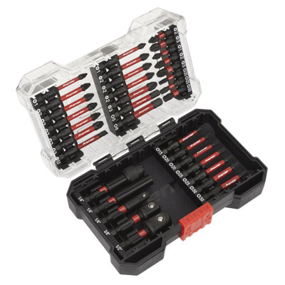 Sealey Power Tool Bit Set 34 Pieces Impact Grade Daily Professional Use Ak8285