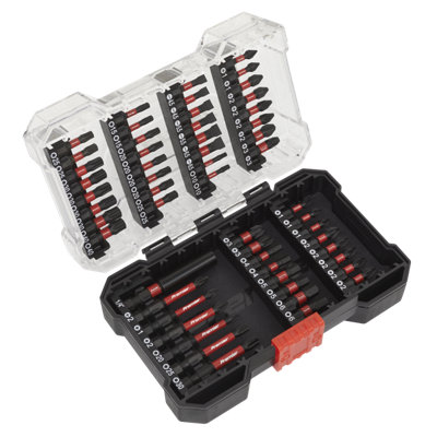 Sealey Power Tool Bit Set 55 Pieces Impact Grade Daily Professional Use Ak8281