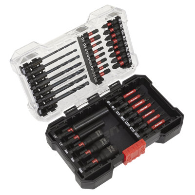 Sealey Power Tool Bit Set 35 Pieces Impact Grade Daily Professional Use Ak8284