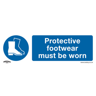 Sealey Mandatory Safe Sign Protective Shoes Must Be Worn Pack Of 10 Pcs Ss7P10 from B&Q