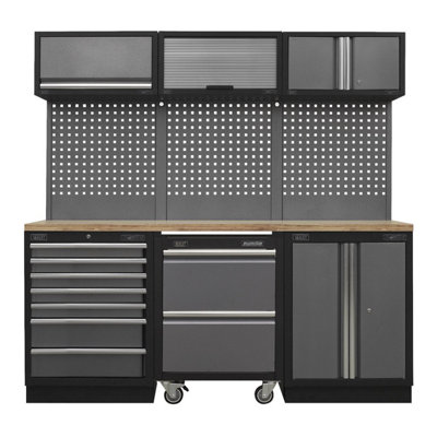 Sealey Superline Pro 2.04M Tool Storage System Pressed Wood Worktop Apmsstack12W from B&Q