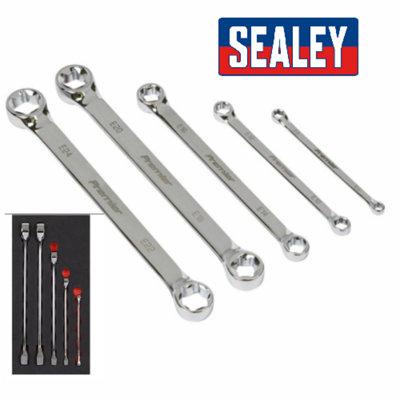 Sealey Spanner Set 5Pc E6-E24 Trx Star Torx Ring Double End Ring Wrench Ak5481 from B&Q