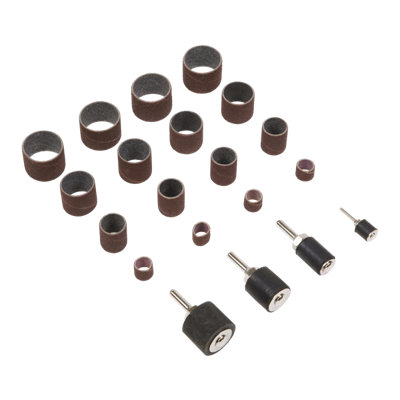 B&Q -  Sanding Kit Spiral Band Easy-To-Fit Rubber Drums 20 Pieces Ssk20
