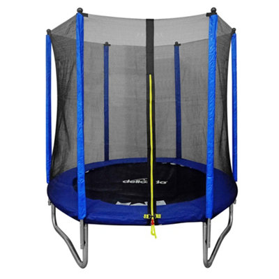 B&Q -  6Ft Heavy Duty Outdoor Trampoline For Kids With Safety Enclosure Net