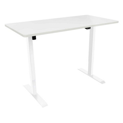 B&Q -  Single Motor Height Adjustable Electric Sit & Stand Office DeskWhite