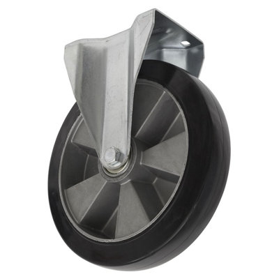 B&Q Sealey Castor Wheel 125Mm Plate Fixed 250Kg Load Capacity Rubber Scw5125fpem