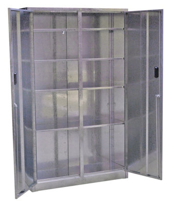 Sealey Galvanized Steel Floor Cabinet 4-Shelf Extra-Wide Gsc110385 from B&Q
