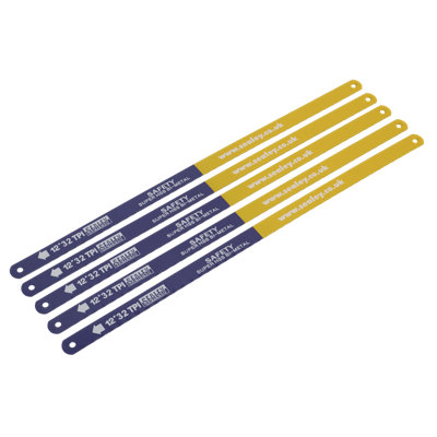 Sealey Hacksaw Blade 300mm Hss Flexible Bi-Metal 32 Tpi Pack Of 5 Pieces Hsb0532 from B&Q