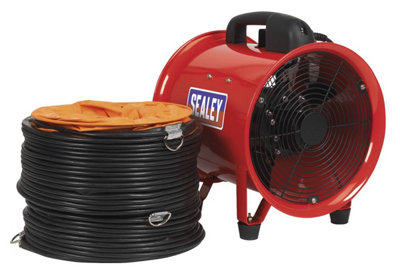Sealey Portable Ventilator 250mm With 5 Metres Ducting Lightweight Ven250 from B&Q