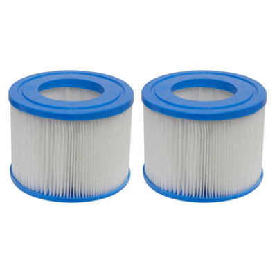 B&Q -  Universal Inflatable Hot Tub/spa Filter Cartridge 105 X 80mm Pack Of 2