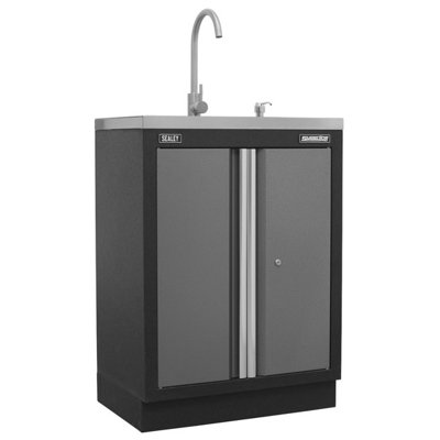 B&Q Sealey Modular Sink Unit 680Mm Apms67