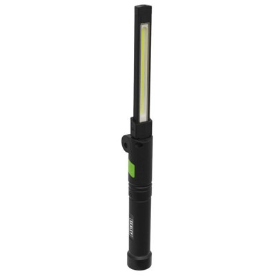 B&Q Sealey Rechargeable Aluminium Folding Pocket 2 Cob & 1 Smd Led Led02g Light