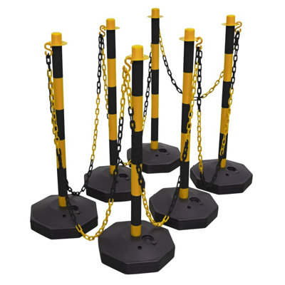 Black/Yellow Post & Chain Kit 25m - Image 9