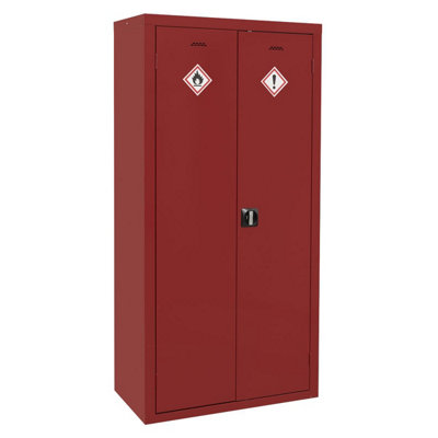 B&Q Sealey Pesticide/Agrochemical Substance Cabinet 900 X 460 X 1800Mm Fsc14 Red