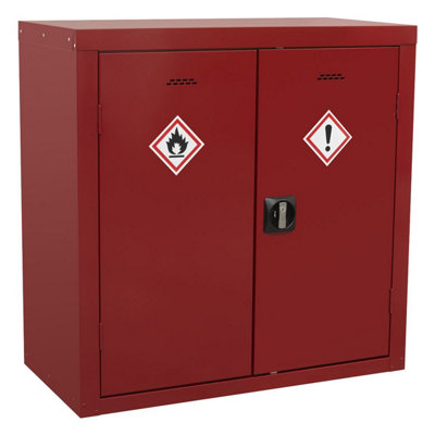 B&Q Sealey Pesticide/Agrochemical Substance Cabinet 900 X 460 X 900Mm Fsc17 Red