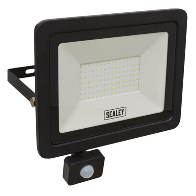 Sealey Led115Pir Extra-Slim Floodlight With Pir Sensor 100W Smd Led from B&Q