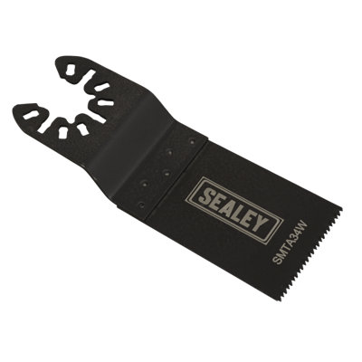 Sealey 34mm Multi Tool Hcs Blade For Wood With 1.4mm Teeth Black Smta34W from B&Q