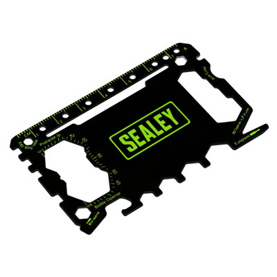 Sealey 50 In 1 Pocket Multi Tool Screwdriver Ruler Wire Cutter Protractor MT501 - Image 7