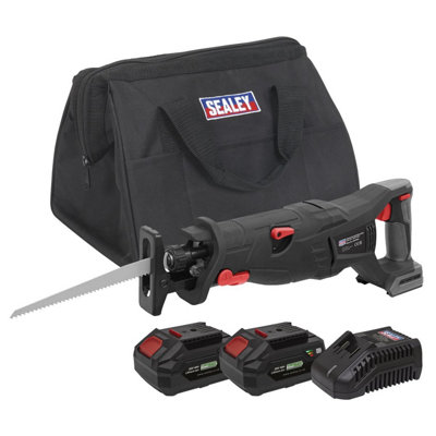 Sealey Brushless Reciprocating Saw 20V Sv20 Series Kit2 Batteries Cp20Vrsxkit from B&Q