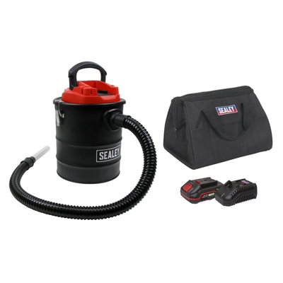 B&Q Sealey Handheld Ash Vacuum Cleaner Kit 20V 2Ah Sv20 Series Cp20vavkit1 15L
