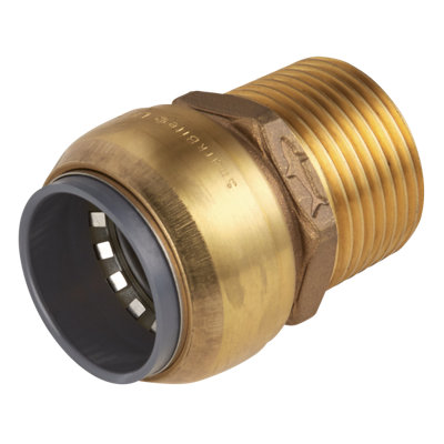 Sealey Sharkbite Straight Adaptor 28Mm X 1" Bspt Brass To Male Thread Sba28bsa