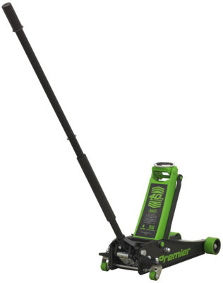 Sealey Premier Low Profile Trolley Jack With Rocket Lift 4 TonneGreen 4040Ag from B&Q