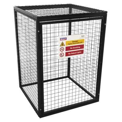Sealey Safety Cage Powder Coated Galvanised4 X 47Kg Gas Cylinders Gcsc447