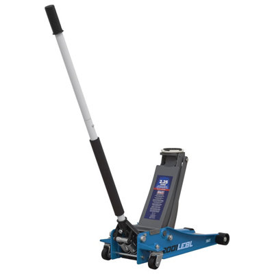 B&Q -  2001Lebl Low Profile Trolley Jack With Rocket Lift 2.25 TonneBlue