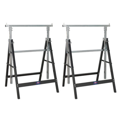 Sealey Fold Down Telescopic Trestle 200Kg Capacity Pair 800mm1300mm Fdt32 from B&Q
