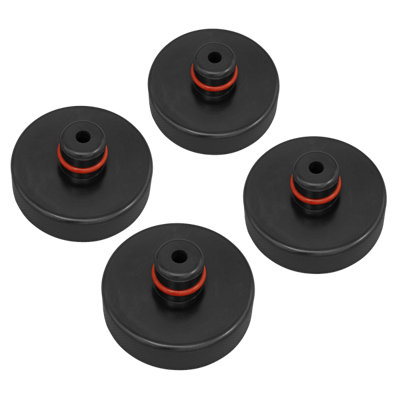 Sealey Fits Tesla Jacking Pad Set From Rubber For Models S & X - Jpt4 Black