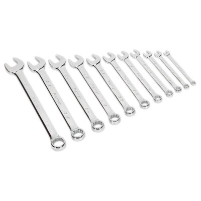 Sealey Combi Spanner Set 11Pc Imperial Drop-Forged Chrome Vanadium Steel Ak630Af from B&Q