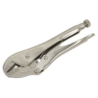 Sealey Ak6823 Premier Locking Pliers Straight Jaws 225mm 0-44mm Capacity