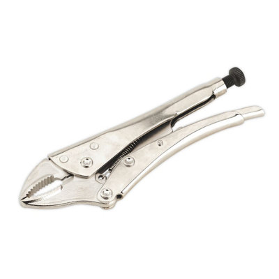 Sealey Locking Pliers Curved Jaws 230mm 0-45mm Capacity Ak6821 from B&Q
