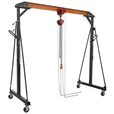 Sealey SG1000KITG Portable Gantry Crane Adjustable 1 Tonne Geared Trolley - Image 8