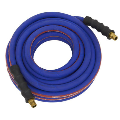 Sealey Ah15r/38 Extra-Heavy-Duty Air Hose With 1/4"Bsp Unions 15M X 10Mm