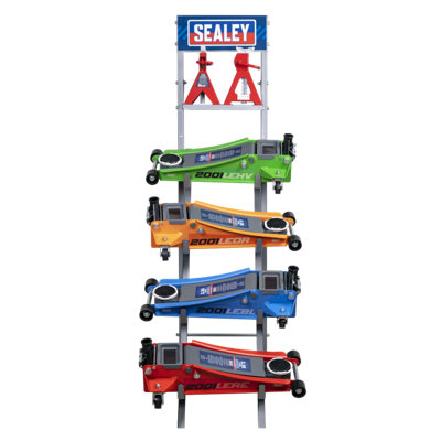 Sealey Low Profile Jack Stand Deal 4X2.25 Tonne With Axle Stands Js1combo1