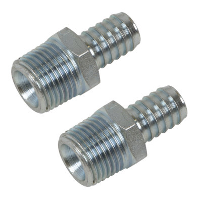 Sealey Pcl Screwed Tailpiece Male 1/2" Bspt 1/2" Hose 2 Pieces Workshop & Agricultural from B&Q