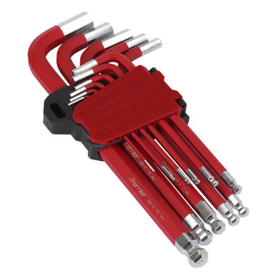 Sealey Premier Long Ball-End Hex Key Set 11Pc