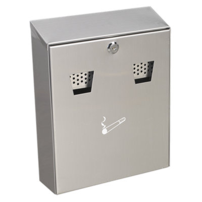 Sealey Rcb02 Cigarette Bin Stainless Steel from B&Q