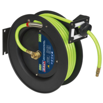 Sealey 15M Retractable High-Visibility Tpr Air Hose With Metal Reel 10mm Id from B&Q