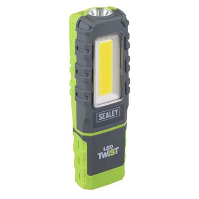 Sealey Led601g Led Twist Rechargeable Inspection 5W Cob & 1W Smd Light