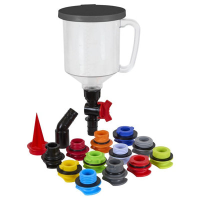 Sealey Master Engine Oil Funnel Filling Kit 15pc - VS7107 - Image 11